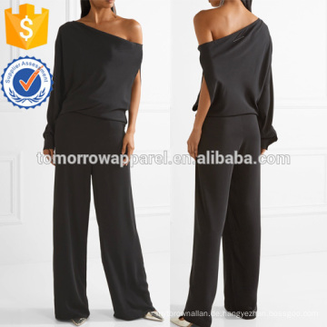 One-Schulter Crepe De Chine Jumpsuit Herstellung Großhandel Mode Frauen Bekleidung (TA30012J)